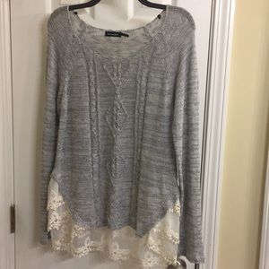 Lace sweater